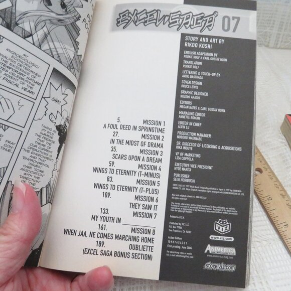 Excel Saga Book Paperback Manga Vol 7 Rikdo Koshi OOP First Edition - Picture 8 of 10
